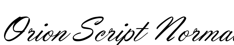 Orion Script Normal Font Download Free